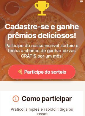 Site para pizzaria